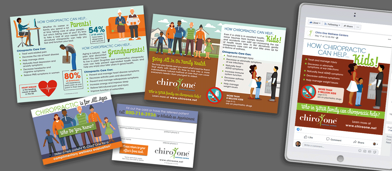 Chiro One - Chiropractic Can Help Info Graphic Card